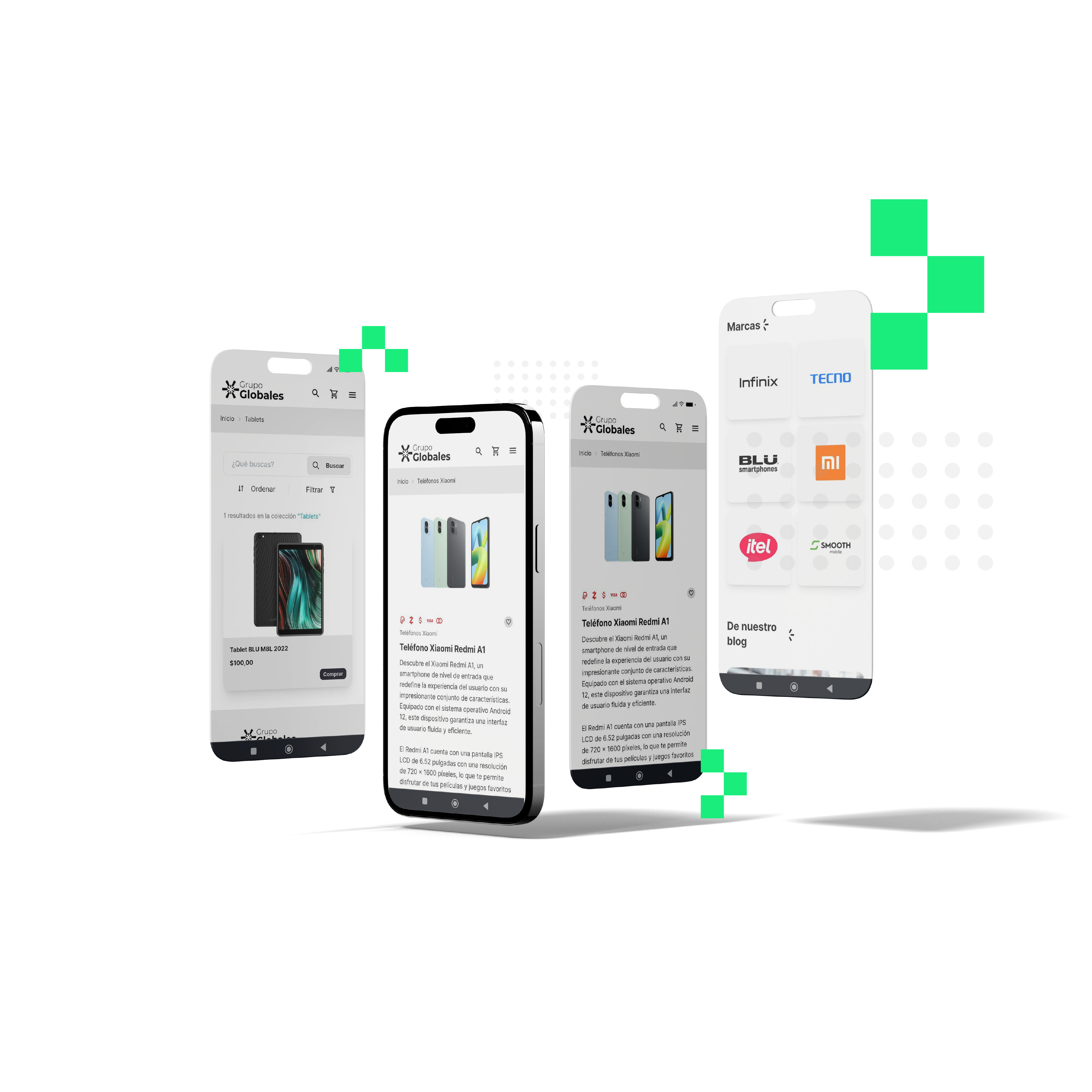 Mockup de Ecommerce para Grupo Globales